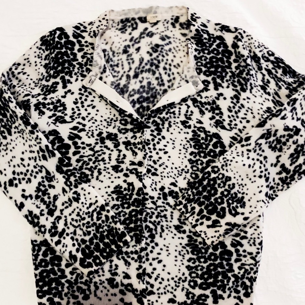 J.  Crew Merino Wool Leopard Sweater